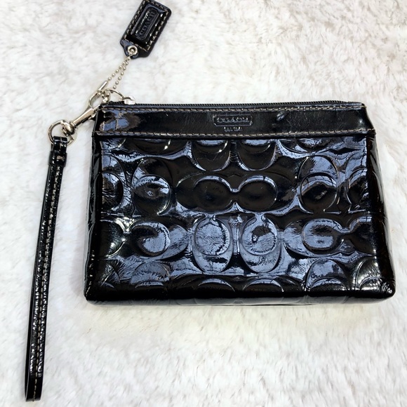 Coach Handbags - Coach Embossed Patent Leather Wristlet